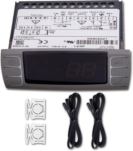 لجهاز التحكم في درجة الحرارة Dixell XR06CX-4N1F1، مناسب للثلاجات/الفريزر التجارية 120 فولت 50-60 هرتز، لجهاز التحكم في درجة الحرارة Dixell مع مسبار المستشعر (4N1F1) in Saudi Arabia