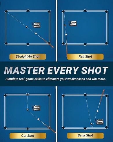 Pool Ball Rack Training Tool, Quick-Release Billiards Ball Setter for Solo Practice, Holds 15 Balls, Improves Accuracy & Precision, Portable ABS Pool & Snooker Table Accessories in Saudi Arabia