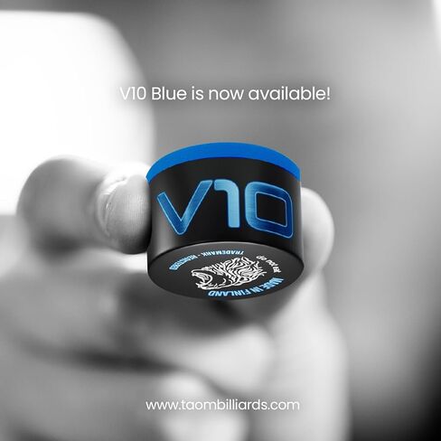 TAOM V10 Billiard Pool Cue Premium Chalk Blue - with Bullet Chalk Holder in Saudi Arabia