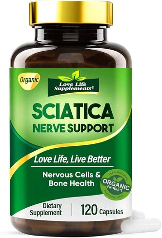 Sciatic Ner-ve Rel-ief, Soothe & Comfort Hand, Finger, Waist, Buttock, Leg, Foot, Nutritional Support Supplement Capsules for Sciatica, Natural Ingredients, Rich in Vitamins, 120 Capsules in Saudi Arabia
