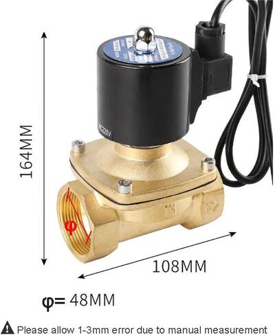 1-1/2 Inch Brass Solenoid Valve Normally Closed Valves 220V 110V 24V 12V 1Pcs(G_380V_NBR-SEAL) in Saudi Arabia