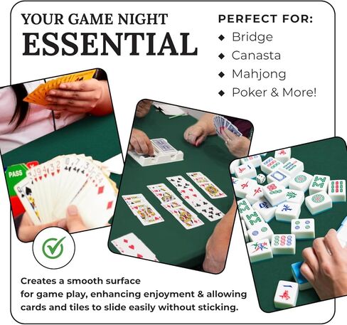 Personalized 54" Round Hunter Green Card (Bridge) Table Cover in Saudi Arabia