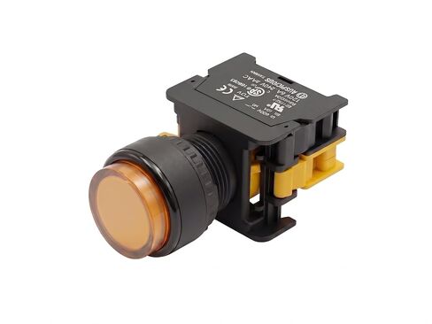 Alpinetech LXL-22 22mm 1NO مفتاح ضغط مؤقت 24V AC DC LED مضيء (أخضر) in Kuwait