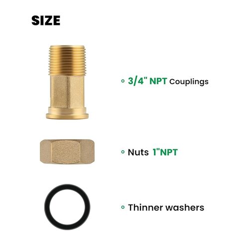 Watflow 3/4 "ذكر NPT اقتران عداد المياه، 1" أنثى NPT لعداد المياه DN20. in Kuwait