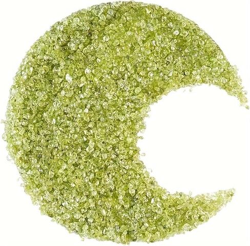 1LB الزبرجد الطبيعي رقائق الكريستال السائبة سحق الحجارة DIY بها بنفسك الحرف بلورات استشفاء بلورات صغيرة حجر الزبرجد in Kuwait
