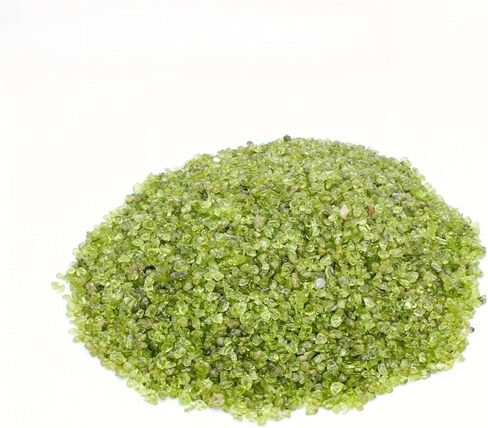1LB الزبرجد الطبيعي رقائق الكريستال السائبة سحق الحجارة DIY بها بنفسك الحرف بلورات استشفاء بلورات صغيرة حجر الزبرجد in Kuwait
