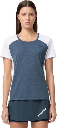 HEAD Women’s Play Tech T-Shirt – Sporty Performance Tennis Top with Breathable Mesh Panels in Saudi Arabia