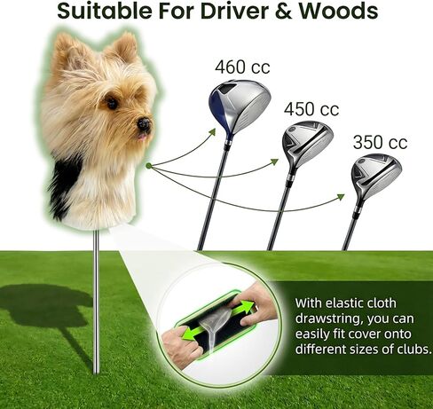 Yorkshire Terrier Golf Club Covers - Custom, Protective & Charming for Your Golf Gear in Saudi Arabia