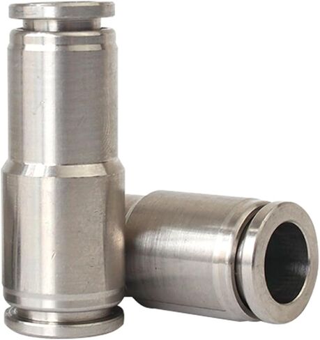 30PCS 304 Stainless Steel Reducer Straight Fittings Trachea Quick Connector Pneumatic Fittings PG6-4/8-6/10-8/12-10(PG12-10) in Kuwait