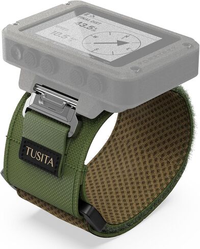 أحزمة معصم TUSITA متوافقة مع Garmin Foretrex 601 701 801 901 نظام تحديد المواقع العالمي (GPS) المثبت على المعصم - أخضر تكتيكي in Saudi Arabia