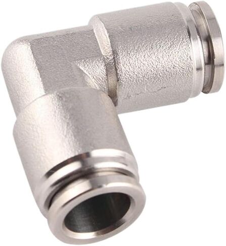 30PCS 304 Stainless Steel PV Elbow Right Angle Pneumatic Fittings PV4/6/8/10/12/14/16mm Quick Hose Quick Connector(PV10 (30PCS)) in Kuwait