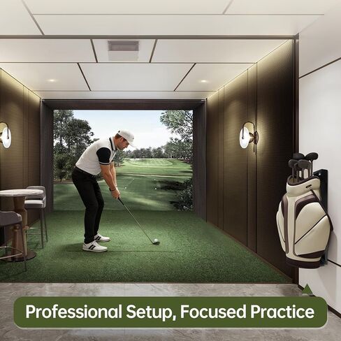 Wall Mount Golf Bag Storage Rack, Black Adjustable Club Dock for Golf Bag with 4 Expansion Bolts, Golf Bag Organizer for Garage, Golfing Clubs, Home, Basement, 36.2" to 48.4" Length Adjustment in Kuwait