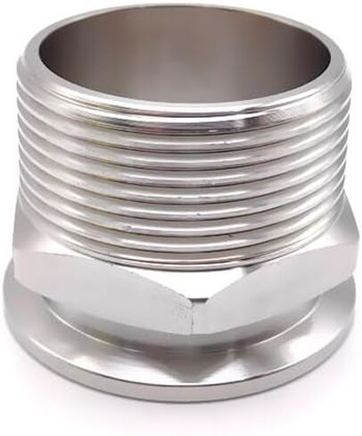 1pc Vacuum Flange Hex Joint Adapter KF16 304 Stainless Steel BSP External Thread 3/8" in Saudi Arabia