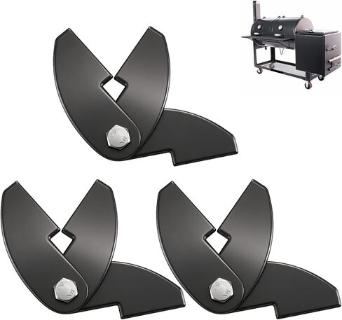 3-Pack Large Heavy Duty BBQ Smoker Hinge Compatible with Burn Shop BBQ Smoker Hinge Doors 8 x 2 1/4" Parts Weld On Heavy Duty 3/16" Plate Steel (Include Bolt, nut and washers) in Saudi Arabia