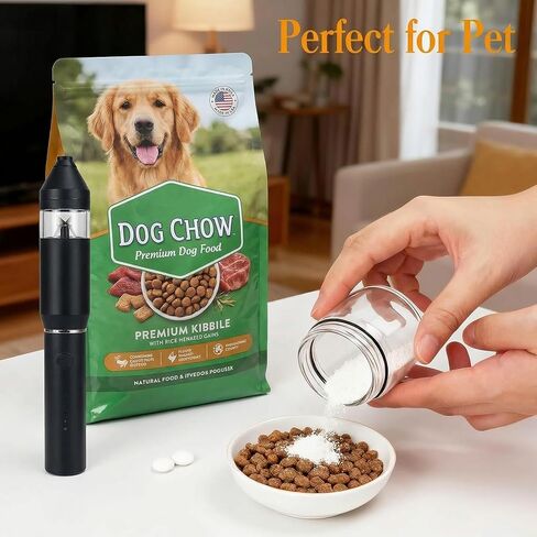 Electric Pill Crusher Grinder -Fine Powder with Stainless Steel Grinding Head for Multiple Large/Small Tablets & Vitamins - Travel-Friendly for Easy Cleaning in Saudi Arabia