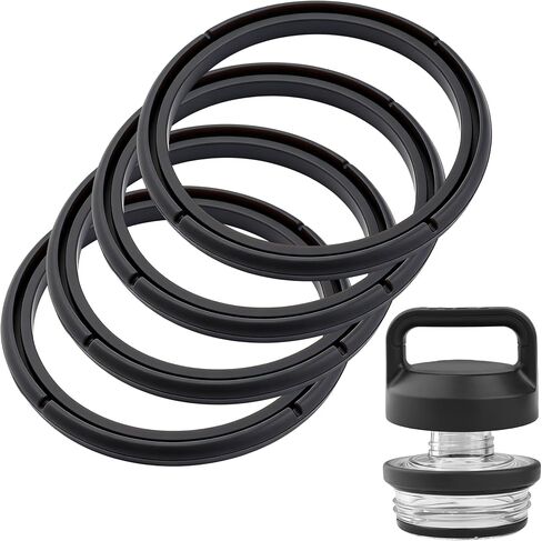 Silicone Gaskets Compatible with Yeti Chug Cap, Rubber Seal Replacement for Yeti Rambler Twist Chug Lid-BPA-Free O-Ring for a Lasting Watertight Seal, 4 Pack in Saudi Arabia