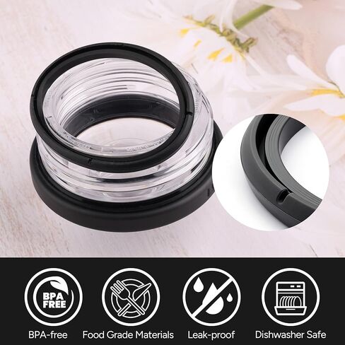 Silicone Gaskets Compatible with Yeti Chug Cap, Rubber Seal Replacement for Yeti Rambler Twist Chug Lid-BPA-Free O-Ring for a Lasting Watertight Seal, 4 Pack in Saudi Arabia
