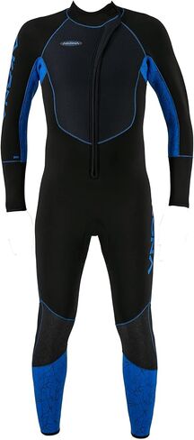 Akona 3mm Men's Front Zip Full Blue Wetsuit Size 5XL in Saudi Arabia