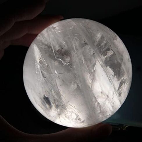 Comimark 1PCS 60mm Natural White Clear Quartz Crystal Sphere Ball Reiki Healing Gemstone Home Decor in Saudi Arabia