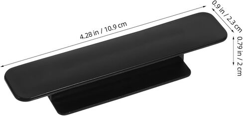 Toyvian 20pcs Self-Stick Drawer Handles: Adhesive Pulls for Cabinets Wardrobes and Sliding Glass Doors Home Furniture Decoration Black in Saudi Arabia