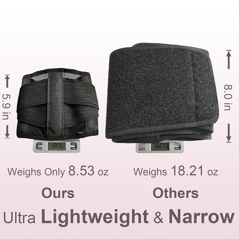 Ultra Breathable & Thin Back Brace for Lower Back Pain – Lightweight, Adjustable Back Brace Belt for Women and Men | Comfortable Lumbar Compression Brace for Sciatica, Scoliosis, Wear Under Clothing in Saudi Arabia