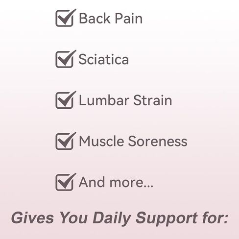 Ultra Breathable & Thin Back Brace for Lower Back Pain – Lightweight, Adjustable Back Brace Belt for Women and Men | Comfortable Lumbar Compression Brace for Sciatica, Scoliosis, Wear Under Clothing in Saudi Arabia