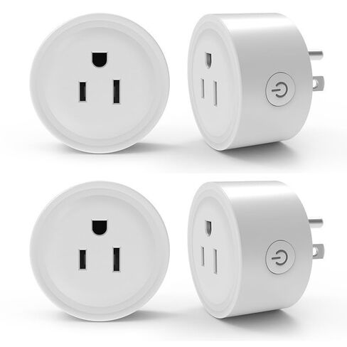 Smart Plug, WiFi Outlet Compatible with Alexa & Google Assistant, Smart Outlet 16A/2200W Max, Smart Home Automation, APP Remote Control, Timer&Schedule, 2.4G Wi-Fi Only, 2 Pack in Saudi Arabia