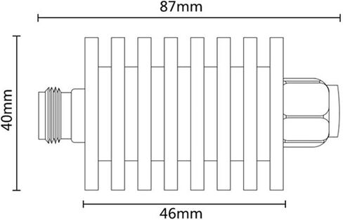 Attenuator 25W N Type Attenuator DC-3Ghz/4Ghz 1/2/3/5/6/10/15/20/30/40/50db N Male Plug to Female Jack coaxial Power Connector 50ohm(6db,3G) in Saudi Arabia