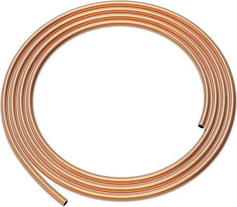 Copper Pipe Soft Coil Copper Tubing 7/64" OD x 1/16" ID x 9.84 Ft Length T2 Refrigeration Copper Tubing for Air Conditioners, Refrigerator, DIY Projects in Kuwait