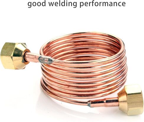 Copper Pipe Soft Coil Copper Tubing 7/64" OD x 1/16" ID x 9.84 Ft Length T2 Refrigeration Copper Tubing for Air Conditioners, Refrigerator, DIY Projects in Kuwait