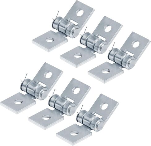 heneng 6 Pcs 2 Hole Adjustable Hinge Bracket for 1-5/8" Strut Channel, 7/32" Thick Strut Hinge,4-5/8" x 1-5/8" in Saudi Arabia