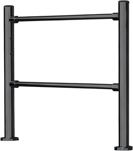Auto-Close Manual Swing Safety Gate - Self-Closing Pedestrian Guardrail for Warehouse, Supermarket, and Commercial Entrance Security in Saudi Arabia
