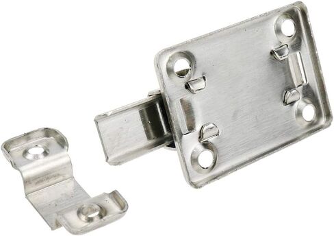 Geesatis 2 Pcs Sliding Lock Barrel Bolt Stainless Steel Sliding Latch Lock Barrel Bolt for Chests Cabinets Door Lock Bird Cage Lock Replacement, with Mounting Screws, Silver in Saudi Arabia