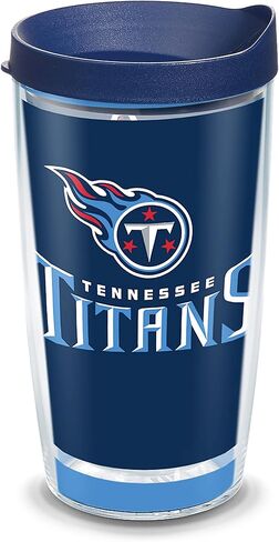 Tervis Made in USA Double Walled NFL Tennessee Titans Insulated Tumbler Cup Keeps Drinks Cold & Hot, 24oz, Touchdown in Saudi Arabia