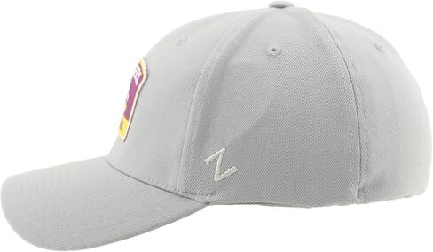 LSU Tigers NCAA Officially Licensed Fitted Hat ZH Patch Switchback Light Gray, Large in Saudi Arabia