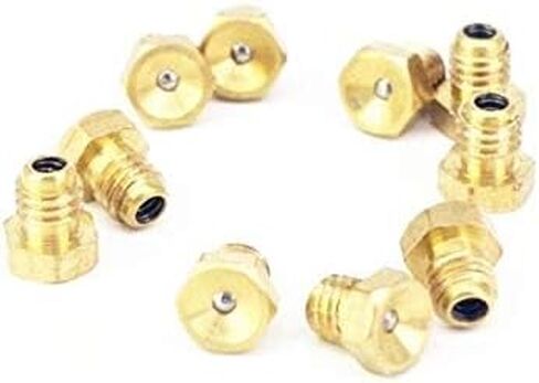 مجموعة 20 M6x1mm متري ذكر الموضوع فلوش مستقيم الشحوم زيرك الحلمة المناسب لملحقات أدوات الآلة تركيبات التشحيم in Kuwait