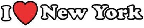 EW Designs I Love New York Sticker Decal Die-Cut Vinyl Bumper Sticker Vinyl Sticker Car Truck Decal 5" in Saudi Arabia
