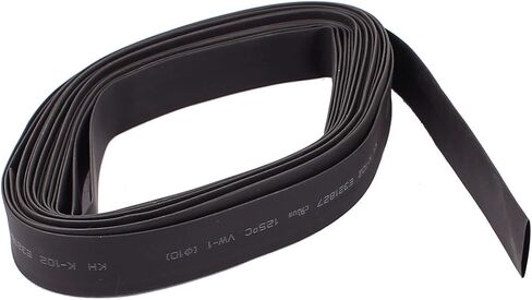 10mm Black Polyolefin Insulation Heat Shrink Tubing Tube 18ft in Saudi Arabia