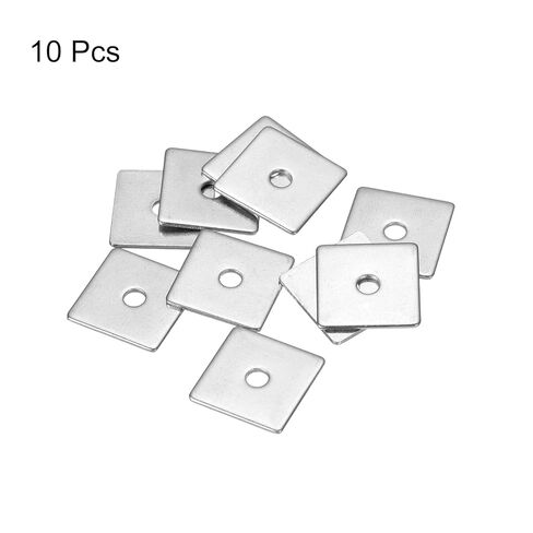 Square Washer, 10pcs M3x20x20x1mm 304 Stainless Steel Square Plate Washers Flat Pad Spacer Gasket for Hardware Fastener in Saudi Arabia