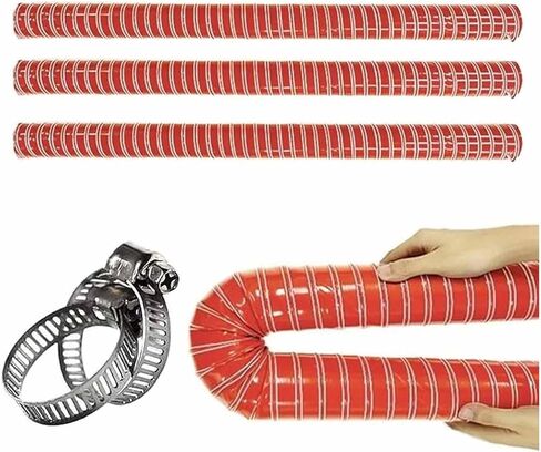 Automotive Silicone Flexible Brake Cooling Duct Hose ID: 25/32/45/51/76mm High Heat Induction Intake Pipe, Exhaust Hose Dryer Vent Hose(L8m,LD140mm) in Saudi Arabia