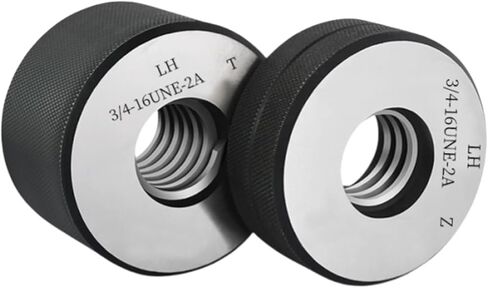 1SET(1*GO+1*NOGO) 2A Left Hand American Standard Fine Thread Ring Gauge UNC UNF UNS Measure Tool(7I16-20UNF-2A LH T Z) in Saudi Arabia