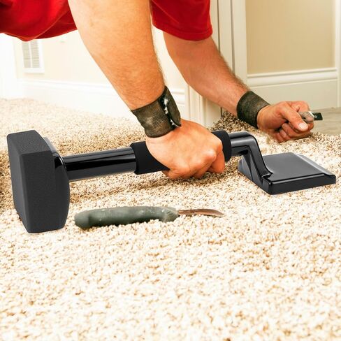QWORK Carpet Knee Kicker 16.5 Inch, Light-Duty Grip Tool, Used for Low-Pile and Flat Carpets, Carpet Installation Knee Kicker and Carpet Plastic Board in Saudi Arabia