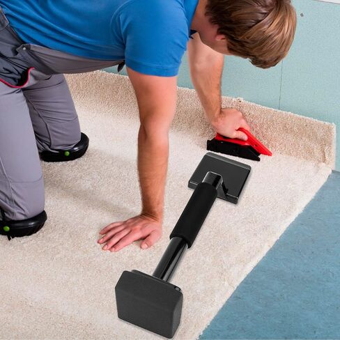 QWORK Carpet Knee Kicker 16.5 Inch, Light-Duty Grip Tool, Used for Low-Pile and Flat Carpets, Carpet Installation Knee Kicker and Carpet Plastic Board in Saudi Arabia