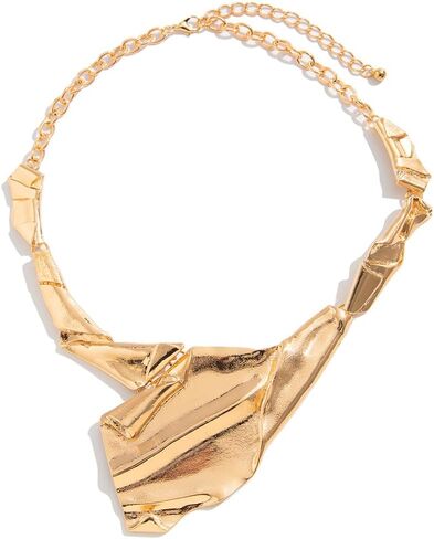 Women's punk irregular metal necklace, Statement shaped necklace, earrings & ring sets for women, punk jewelry gifts in Saudi Arabia