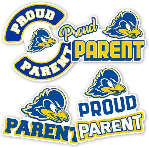 ملصق صبار الصحراء جامعة ديلاوير Fightin Blue Hens UD ملصق حائط من الفينيل‏ للكمبيوتر المحمول زجاجة ماء سجل قصاصات السيارة (ورقة الوالدين الفخورة) in Kuwait