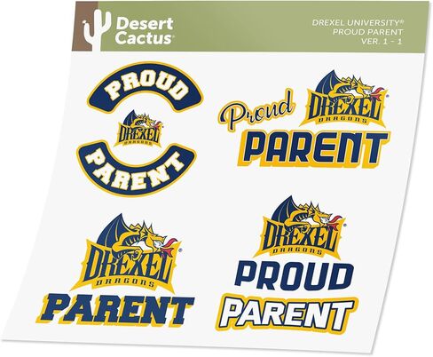 ملصق صبار الصحراء جامعة ديلاوير Fightin Blue Hens UD ملصق حائط من الفينيل‏ للكمبيوتر المحمول زجاجة ماء سجل قصاصات السيارة (ورقة الوالدين الفخورة) in Kuwait