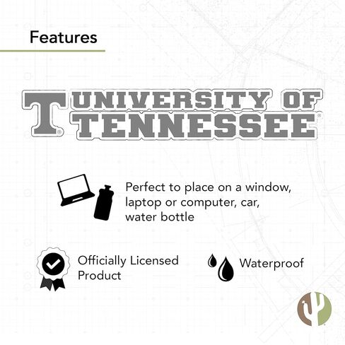 ملصق جامعة تينيسي صبار الصحراء UT Vols Volunteers اسم الشعار ملصق حائط من الفينيل‏ للكمبيوتر المحمول زجاجة ماء سجل قصاصات السيارة (ملصق 8 بوصة) in Saudi Arabia