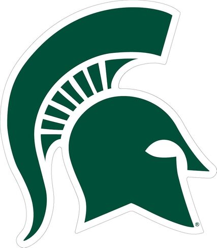 MSU Michigan State Extra-Large 17.5" Spartan Decal in Saudi Arabia