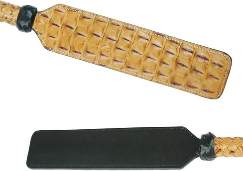 Brownish-Yellow Short Paddle Riding Whip,Riding Crop for Equestrianism Training with PU Leather Multifunction Horse Whip in Saudi Arabia