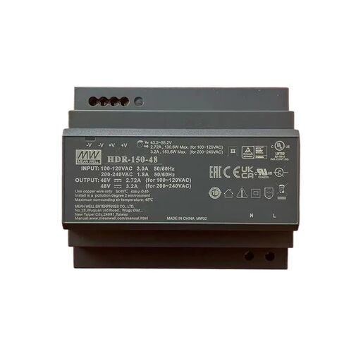 HDR-150-24 24 فولت شكل خطوة رفيع للغاية DIN السكك الحديدية HDR-150 in Saudi Arabia